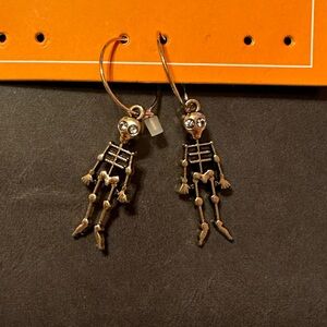 Target Skeleton hanging earrings - nickel free - brand new with tags
